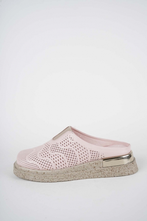 Hakiki Deri Pudra Kadın Düz Sabo 261118701