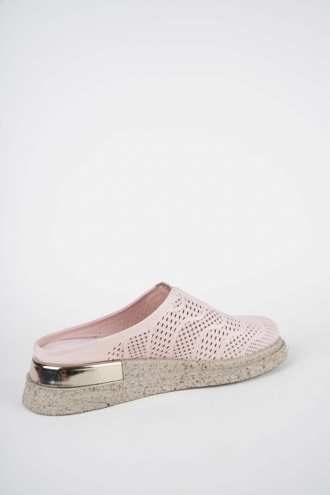 Hakiki Deri Pudra Kadın Düz Sabo 261118701