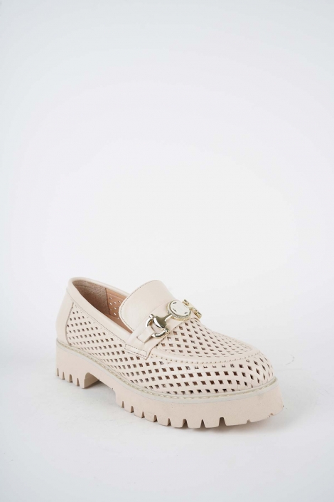 Hakiki Deri Bej Kadın Casual Ayakkabı 261134102