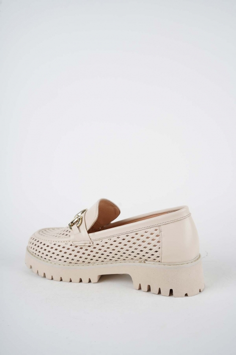 Hakiki Deri Bej Kadın Casual Ayakkabı 261134102