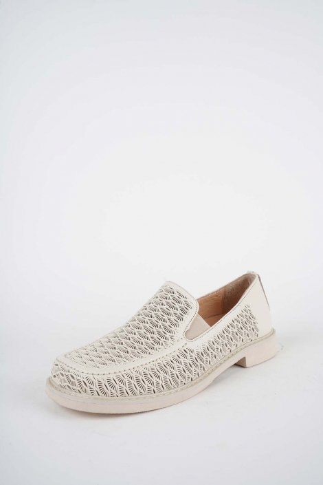 Hakiki Deri Bej Floter Kadın Casual Ayakkabı 261134103