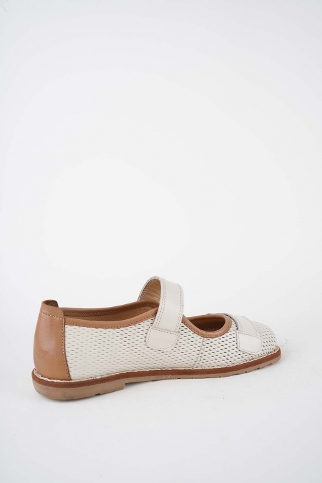 Hakiki Deri Bej Kadın Casual Ayakkabı 261135100