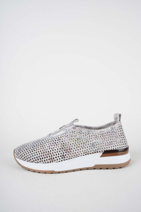 Hakiki Deri Çiçek Baskılı Kadın Casual Ayakkabı 261136100