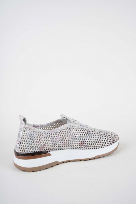 Hakiki Deri Çiçek Baskılı Kadın Casual Ayakkabı 261136100