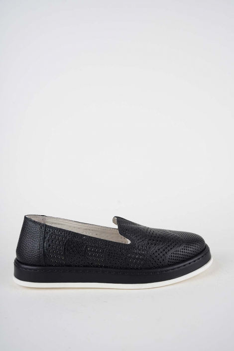 Hakiki Deri Siyah Flt. Kadın Casual Ayakkabı 261136105