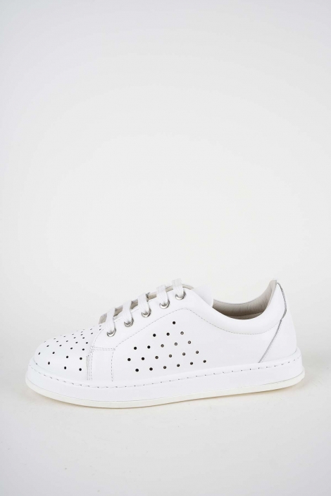 Hakiki Deri Beyaz Kadın Casual Ayakkabı 261136106