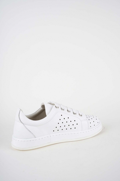 Hakiki Deri Beyaz Kadın Casual Ayakkabı 261136106