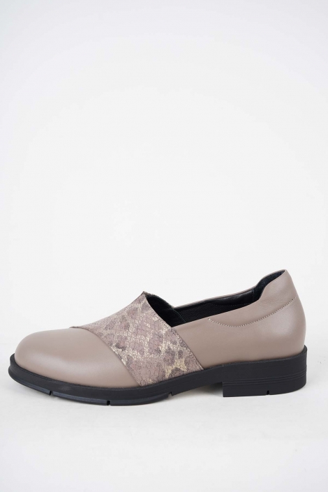 Hakiki Deri Vizon-Canvas Kadın Casual Ayakkabı 252141103