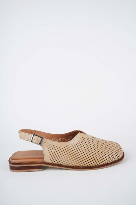 Hakiki Deri Nohut Kadın Burun Kapalı Sandalet 261141506