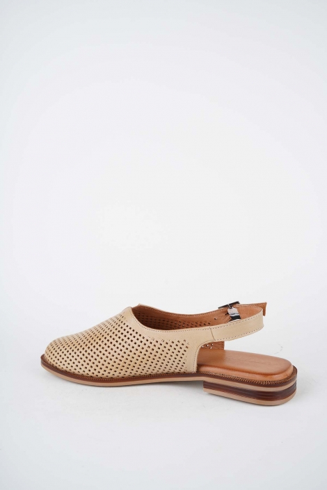 Hakiki Deri Nohut Kadın Burun Kapalı Sandalet 261141506