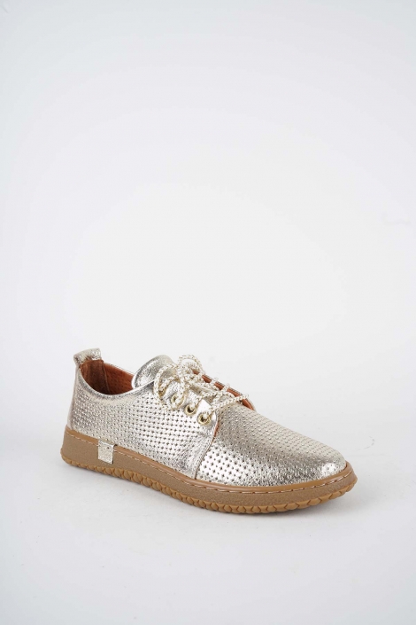 Hakiki Deri Altın Kadın Casual Ayakkabı 261186100