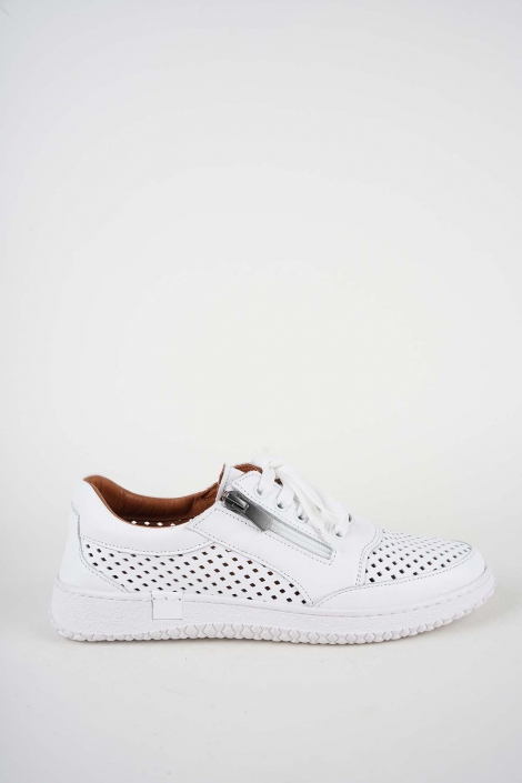 Hakiki Deri Beyaz Kadın Casual Ayakkabı 261186103