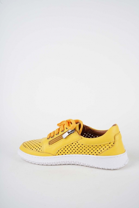 Hakiki Deri Sarı Kadın Casual Ayakkabı 261186103