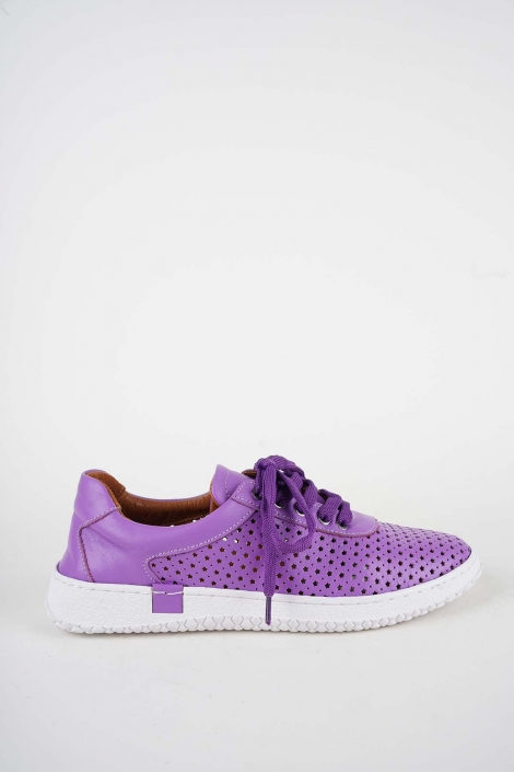 Hakiki Deri Mor Kadın Casual Ayakkabı 261186105