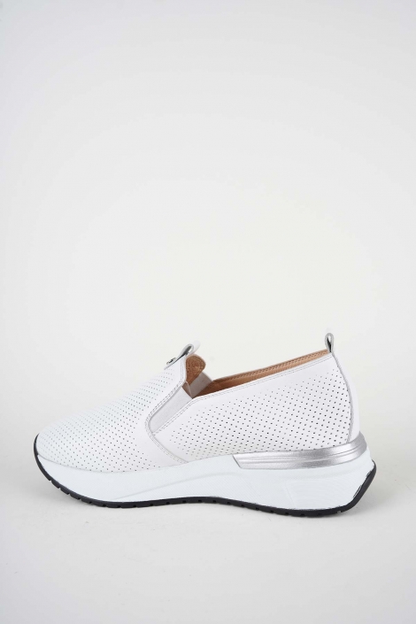 Hakiki Deri Beyaz Kadın Casual Ayakkabı 261189101