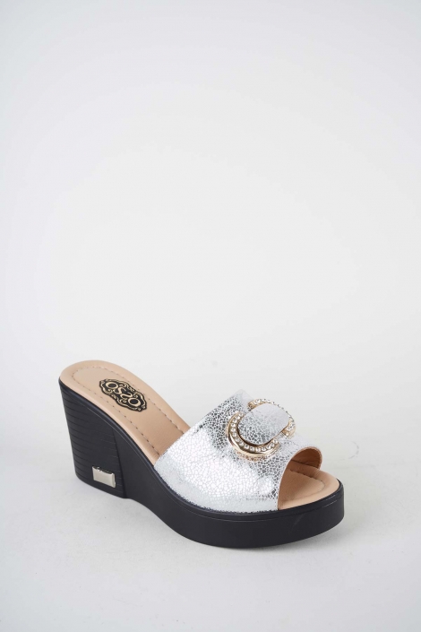 Hakiki Deri Yok Kadın Dolgu Topuklu Terlik 261189605