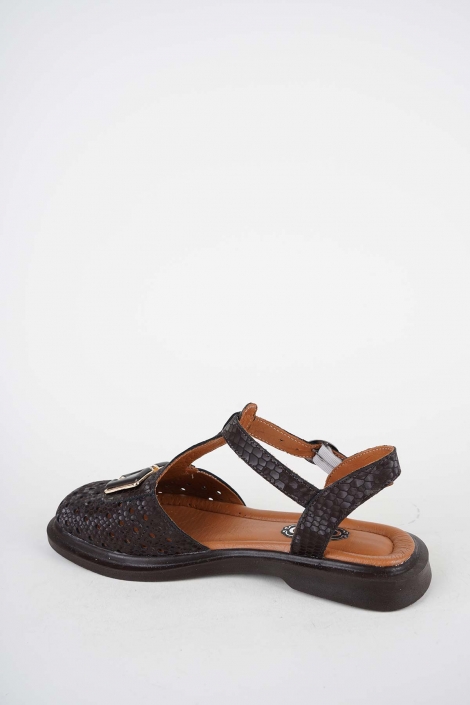 Hakiki Deri Yok Kadın Dolgu Topuklu Sandalet 261200501