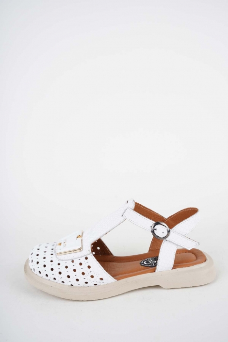 Hakiki Deri Yok Kadın Dolgu Topuklu Sandalet 261200501