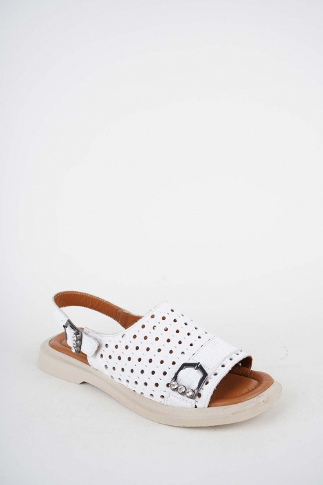 Hakiki Deri Yok Kadın Dolgu Topuklu Sandalet 261200502