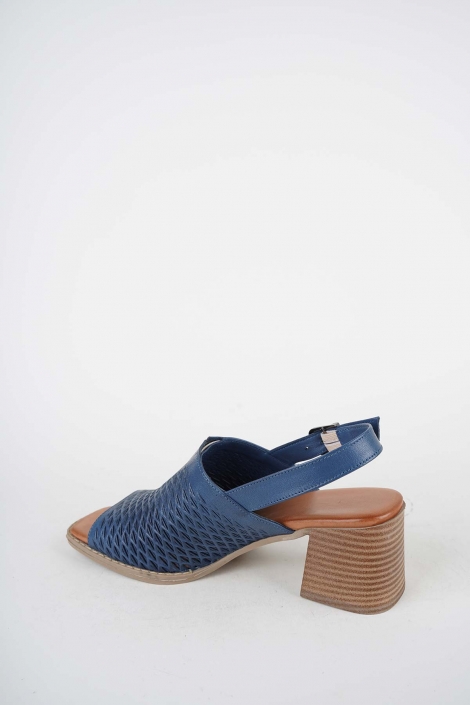 Hakiki Deri Laci Kadın Topuklu Sandalet 261215502