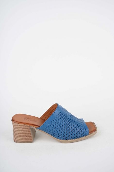 Hakiki Deri Laci Kadın Topuklu Terlik 261215601