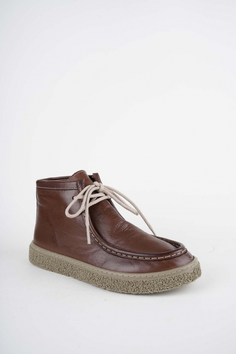 Hakiki Deri Kahve Kadın Casual Bot 232220204