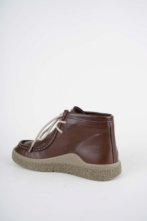 Hakiki Deri Kahve Kadın Casual Bot 232220204