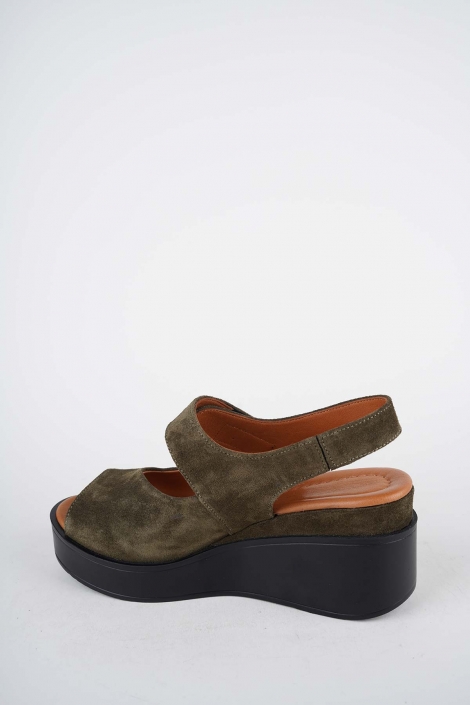 Hakiki Deri Yok Kadın Dolgu Topuklu Sandalet 261229514