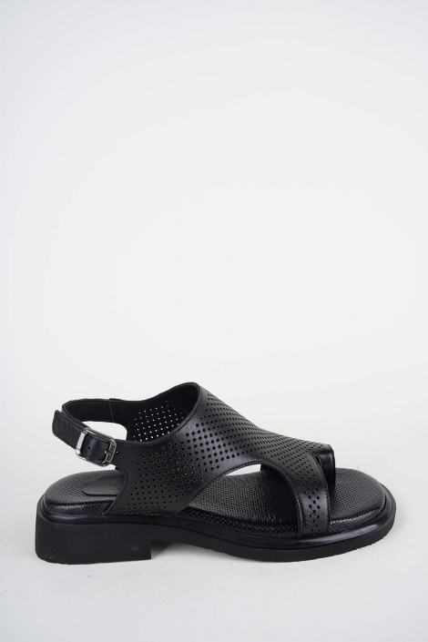 Hakiki Deri Yok Kadın Alçak Topuklu Sandalet 261504Z505