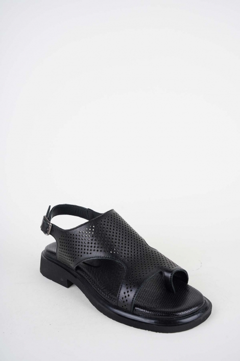 Hakiki Deri Yok Kadın Alçak Topuklu Sandalet 261504Z505