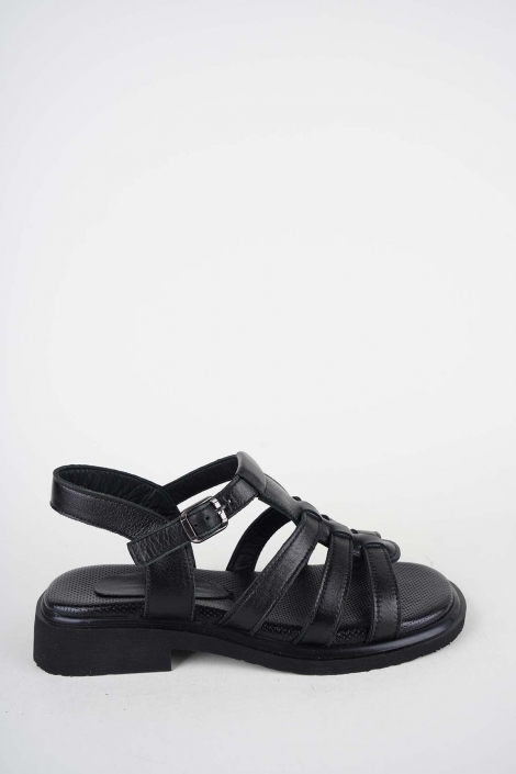 Hakiki Deri Yok Kadın Alçak Topuklu Sandalet 261504Z506