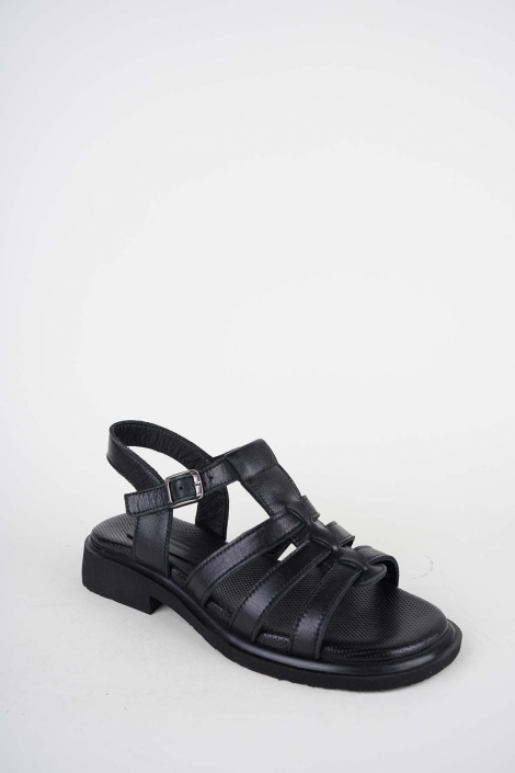 Hakiki Deri Yok Kadın Alçak Topuklu Sandalet 261504Z506