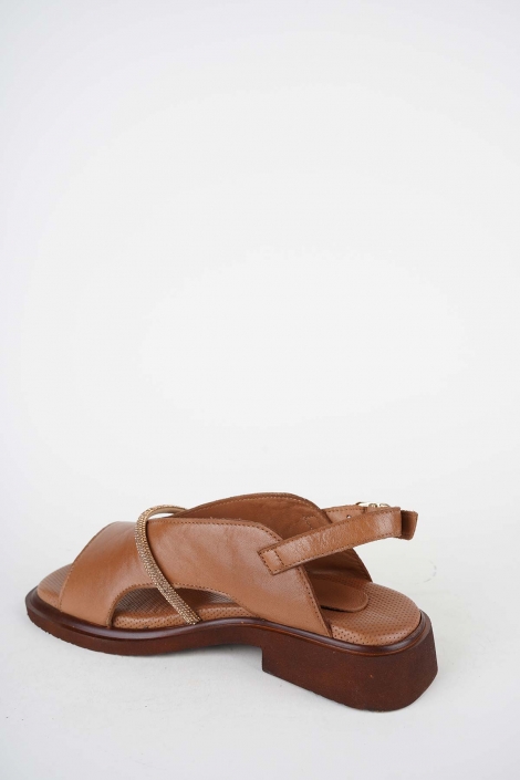 Hakiki Deri Yok Kadın Alçak Topuklu Sandalet 261504Z507