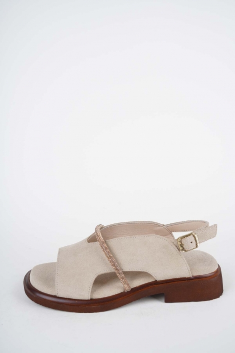 Hakiki Deri Yok Kadın Alçak Topuklu Sandalet 261504Z507