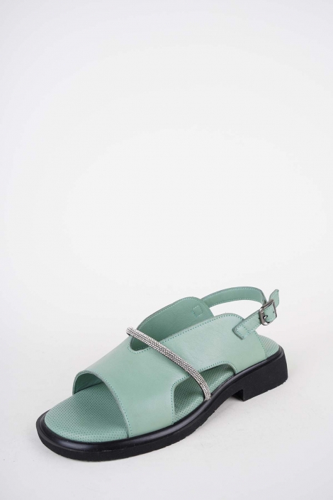 Hakiki Deri Yok Kadın Alçak Topuklu Sandalet 261504Z507