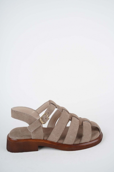 Hakiki Deri Yok Kadın Alçak Topuklu Sandalet 261504Z508