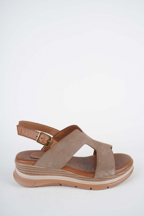 Hakiki Deri Yok Kadın Dolgu Topuklu Sandalet 261504Z509