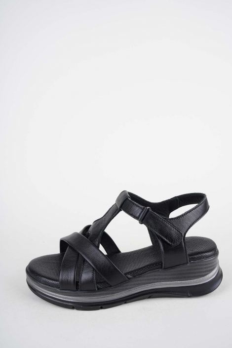 Hakiki Deri Yok Kadın Dolgu Topuklu Sandalet 261504Z511