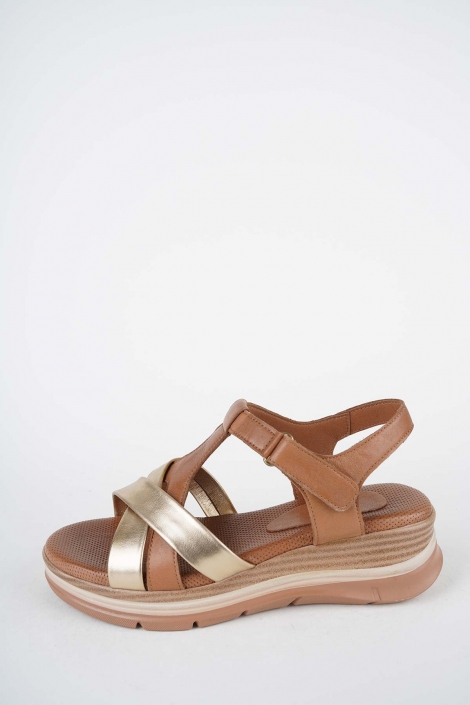 Hakiki Deri Yok Kadın Dolgu Topuklu Sandalet 261504Z511