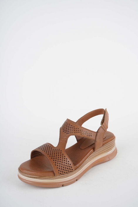 Hakiki Deri Yok Kadın Dolgu Topuklu Sandalet 261504Z512