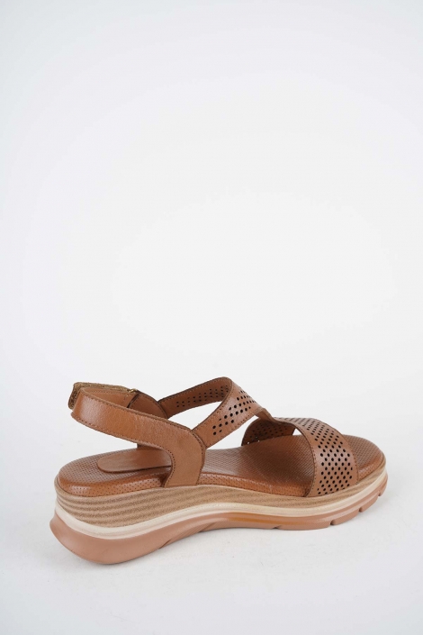 Hakiki Deri Yok Kadın Dolgu Topuklu Sandalet 261504Z512