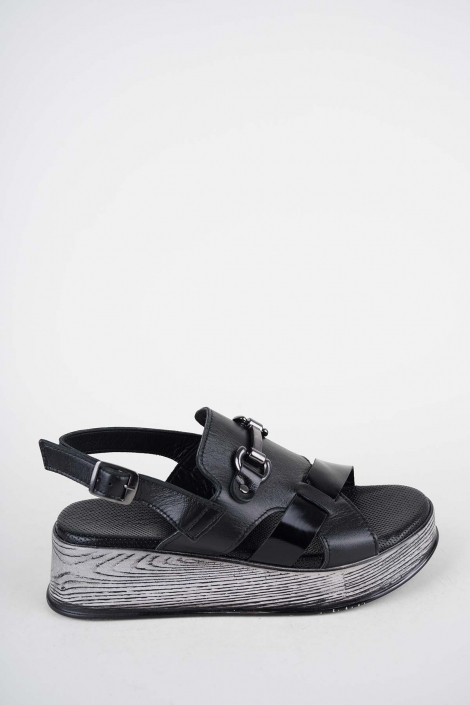 Hakiki Deri Yok Kadın Dolgu Topuklu Sandalet 261504Z513