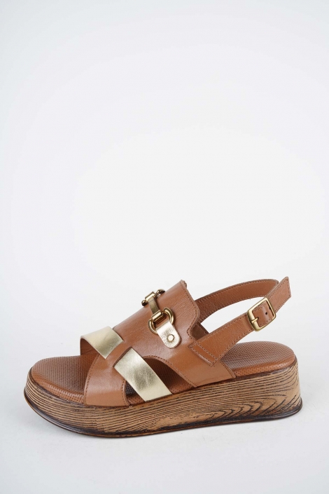 Hakiki Deri Yok Kadın Dolgu Topuklu Sandalet 261504Z513