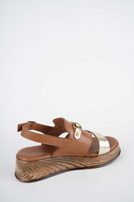 Hakiki Deri Yok Kadın Dolgu Topuklu Sandalet 261504Z513