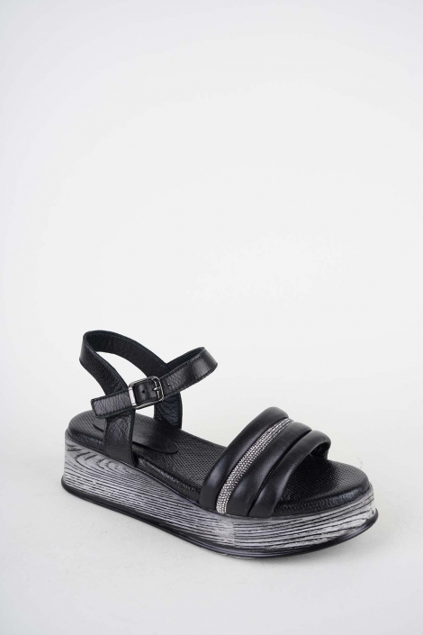 Hakiki Deri Yok Kadın Dolgu Topuklu Sandalet 261504Z514