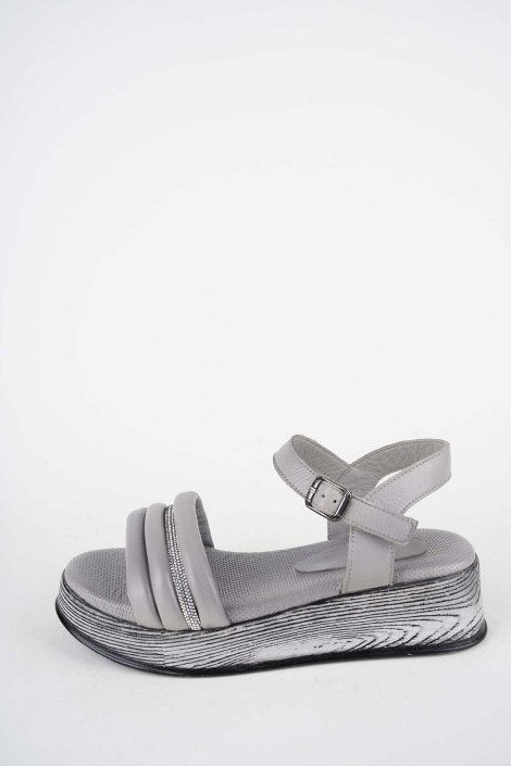 Hakiki Deri Yok Kadın Dolgu Topuklu Sandalet 261504Z514