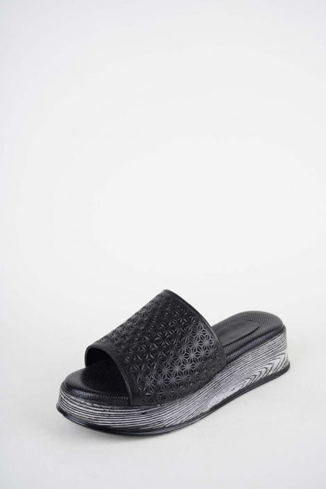 Hakiki Deri Yok Kadın Dolgu Topuklu Terlik 261504Z609