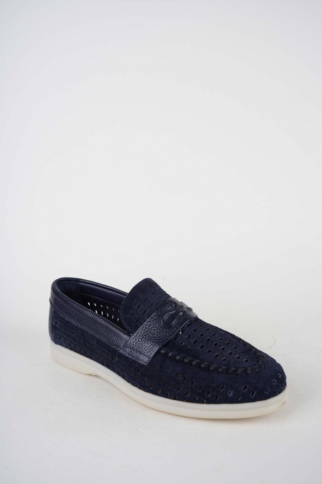 Hakiki Deri Laci Süet-Laci Floter Kadın Makosen Ayakkabı 261507Z101