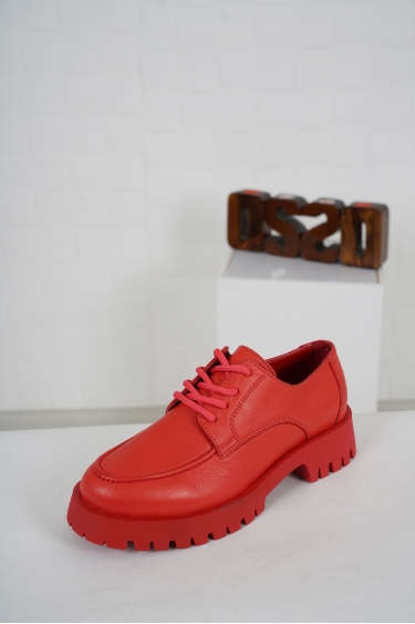 Hakiki Deri Kırmızı Kadın Casual Ayakkabı 231108118