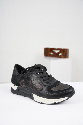 Hakiki Deri Siyah-Bakır Sim Kadın Sneaker Ayakkabı 201110621